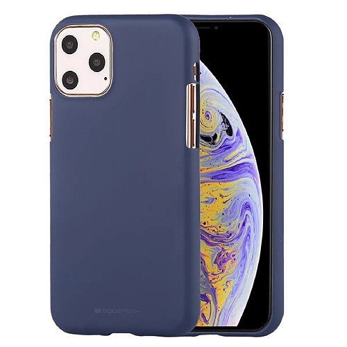 Wewoo Coque Souple Housse TPU antichoc et anti-rayures pour iPhone 11 Pro SOFE FEELING Bleu foncé