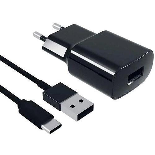 Ksix Lccdc02 Negro Cargador Red Salida 2a Usb + Cable Usb A Tipo C