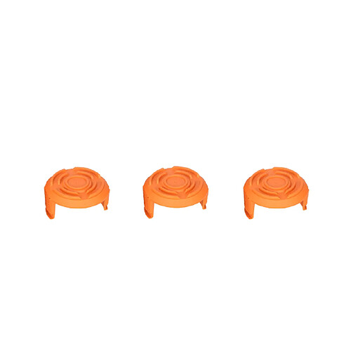 INF Paquet de 3 couvercles de bobine de fil pour coupe-herbe Worx WA0010 Orange