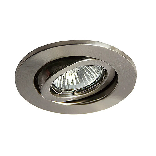 Inspired Downlight encastré réglable GU10 nickel satiné (ampoule non incluse)