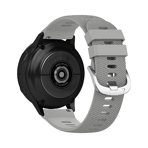 Avizar Bracelet pour Samsung Galaxy Watch Active 2 40mm Silicone Texturé Gris