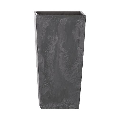 Pot de fleur avec insert Prosperplast Urbi Square Effect anthracite 35L