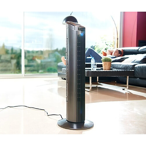 Taurus Ventilateur colonne Oscillant avec Minuterie 45W noir