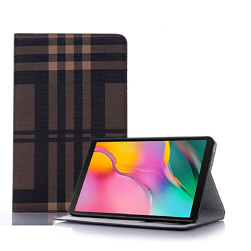 Wewoo Housse Coque Etui à rabat horizontal en cuir avec supportemplacements pour cartes et portefeuille Galaxy Tab A 8.0 2019 / T295 Café