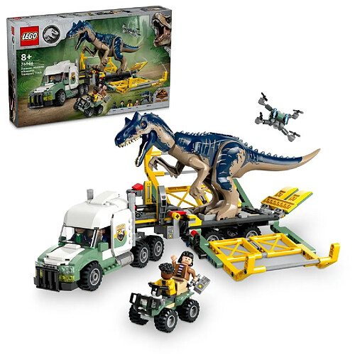 LEGO 76966 Missions dinosaures : le camion de transport de l?allosaure