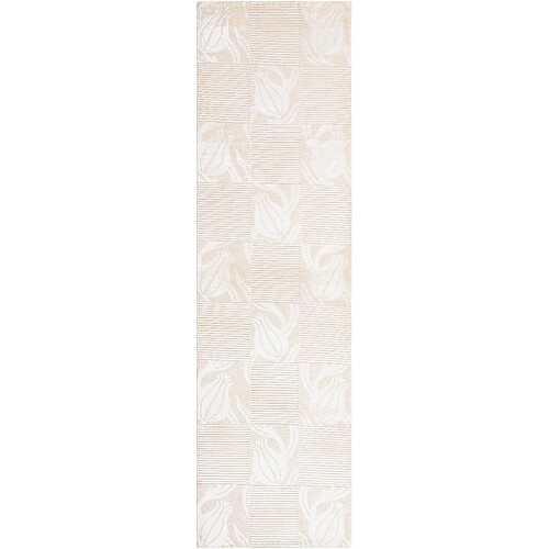 Vidal Tapis de couloir en laine 302x81 beige Darya