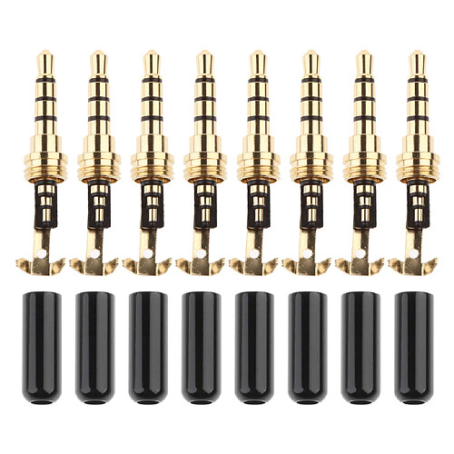 LOT DE 8 BRICOLAGE 3,5 MM MALE JACK PORT CASQUE ECOUTEURS ACCESSOIRES PIECES DE REPARATION