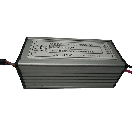 Alimentation de conducteur de 50W DC 40-80V LED, pour l'éclairage de locomotive, éclairage de bateau