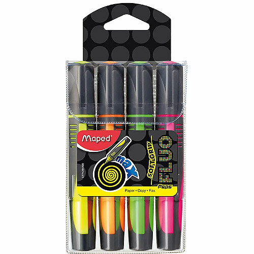 Maped MAE POCH/4 FLUO PEPS MAX ASS 742947