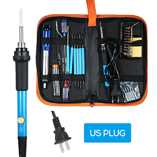 Kit de fer à souder électronique 20 pièces avec outils de réparation électroniques à température réglable