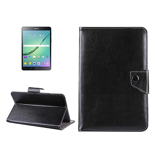 Wewoo Housse Étui noir pour Samsung Galaxy Tab S2 8.0 T715 / T710, Cube U16GT, ONDA Vi30W, Teclast P86 8 pouces comprimés en cuir Crazy Horse Texture de protection Shell avec support