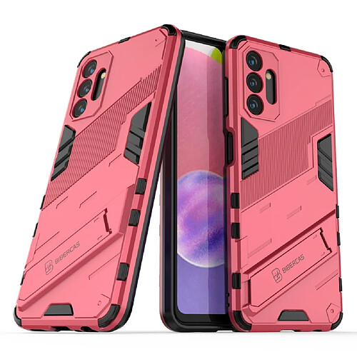 Coque en TPU antichoc avec béquille rose pour votre Samsung Galaxy A13 5G