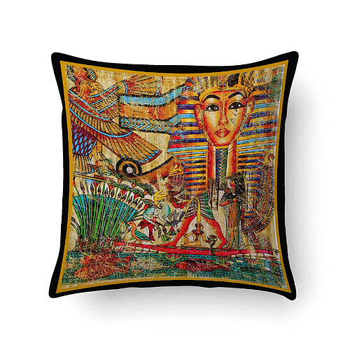 Alter Coussin avec impression numérique, 100% Made in Italy, Coussin de canapé décoratif, amovible et lavable, Hermes - modèle Lisa, 40x40x5 cm