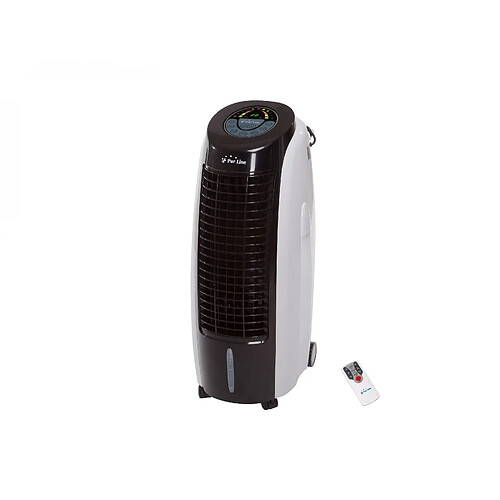 Purline rafraichisseur d'air de 15L programmable avec Oscillation automatique et humidificateur et ioniseur 130W noir gris