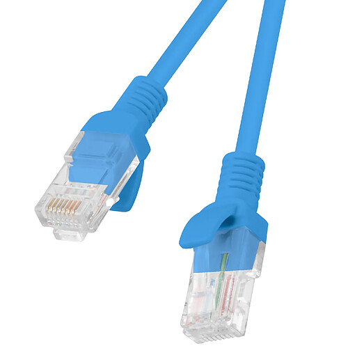 Lanberg Câble réseau Ethernet UTP Cat.6 bleu 2 m PCU6-10CC-0200-B