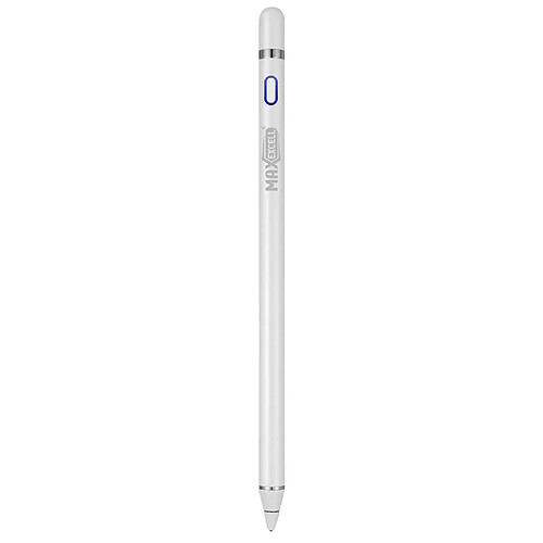 Stylet Tactile Pointe fine 1.4mm Haute précision Autonomie 12h Max excell Blanc