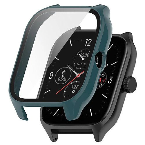 Coque en TPU anti-rayures pour votre Huami Amazfit GTS 4 - Vert aiguille de pin