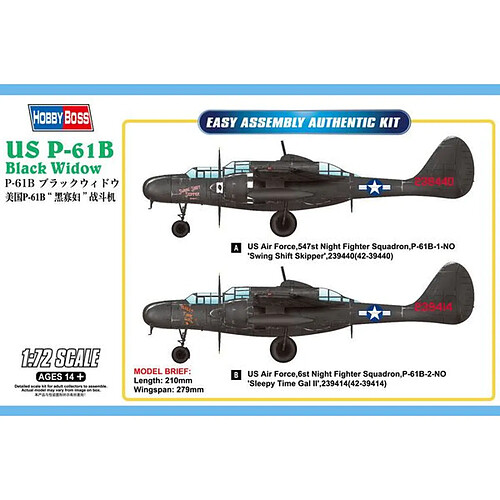 US P-61B Black Widow - 1:72e - Hobby Boss