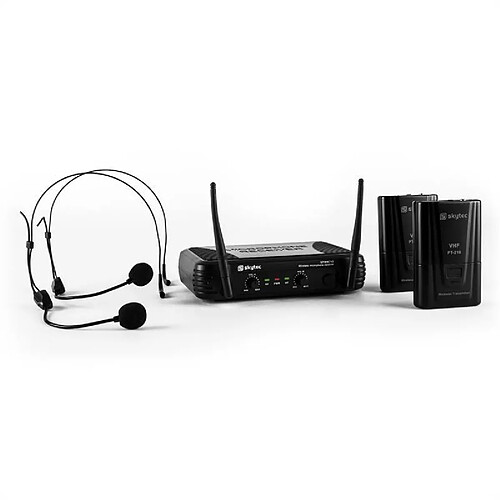 Skytec STWM712H set micro VHF sans fil 2 casques Power Dynamics