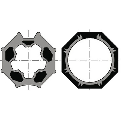 jeu roue + couronne - pour moteur diamètre 50 - pour tube deprat f5860 octo60 selve do - somfy 9410332