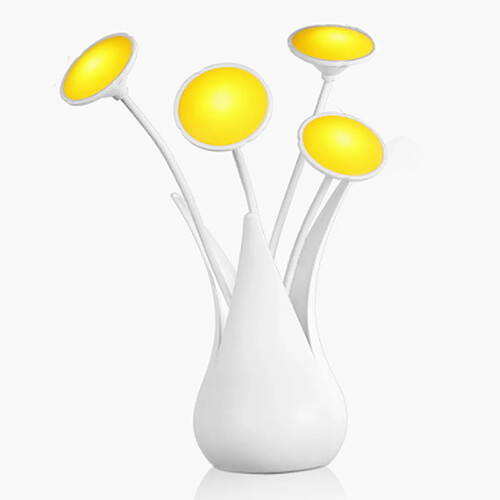 Veilleuse encastrée avec capteur de lumière contrôlée, lampe d’alimentation contrôlée par lumière USB, veilleuse créative en forme de vase.