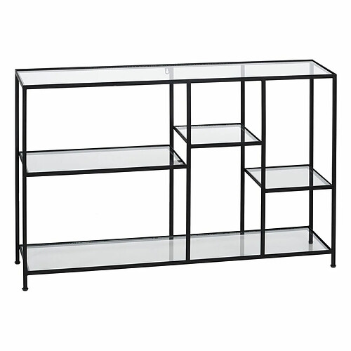 BigBuy Home Étagère Noir Verre Fer 110 x 26 x 74 cm