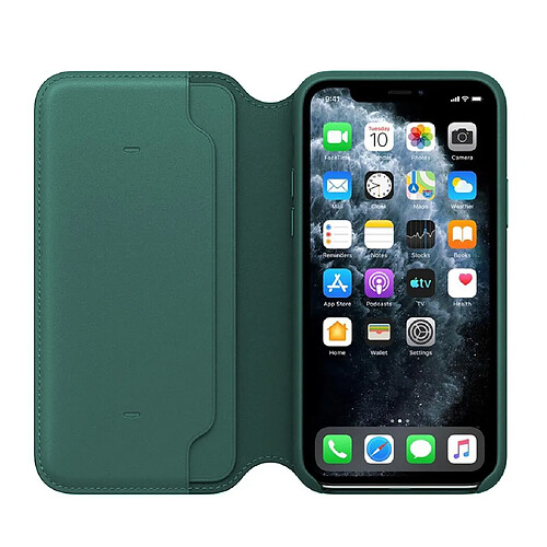 Flip mignon frais pratique Porte-monnaie en cuir cas pour l'iPhone 11 Pro Max 6.5in armée verte