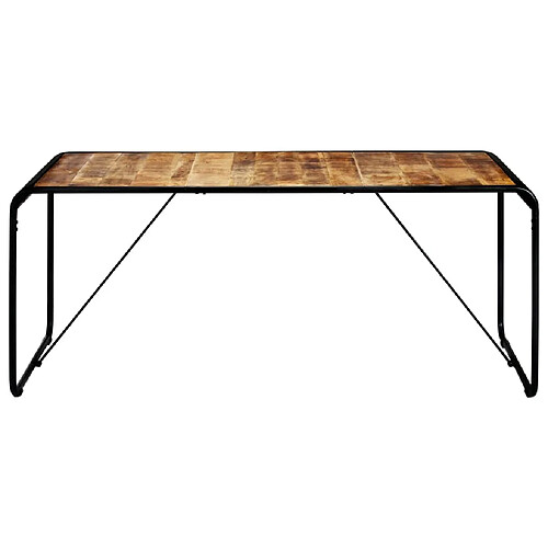 Maison Chic Table de salle à manger,Table à dîner 180x90x76 cm Bois de manguier brut -GKD66630