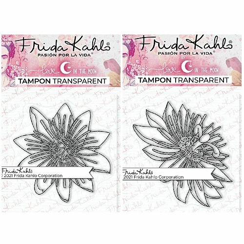 Youdoit 2 Tampons transparents - Passiflore 2 + Passiflore 3 - 9,5 x 6,5 cm