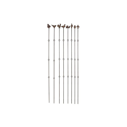 Esschert Design Supports à plantes verticaux (Lot de 8) Hauteur 175 cm