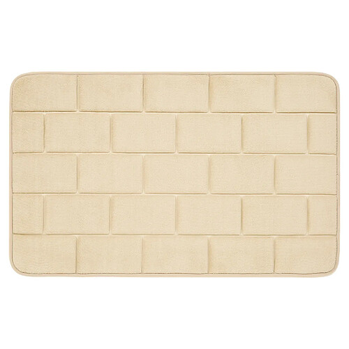 Universal Tapis de salle de bains antidérapant 3D brique sol sanitaire tapis de sol salle de douche portes et fenêtres couleur unie absorbant tapis de baignoire | serviettes de bain (50 * 80 cm)