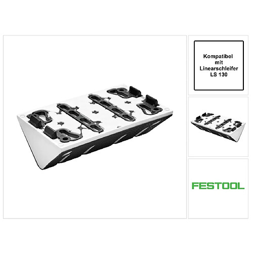 Festool SSH-STF-LS130-R5KX Patin à profil creux ( 491198 ) Radius R5 convex pour meuleuse linéaire LS 130