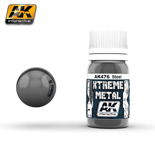 Ak Interactive Peintures Xtreme Metal Steel 30ml