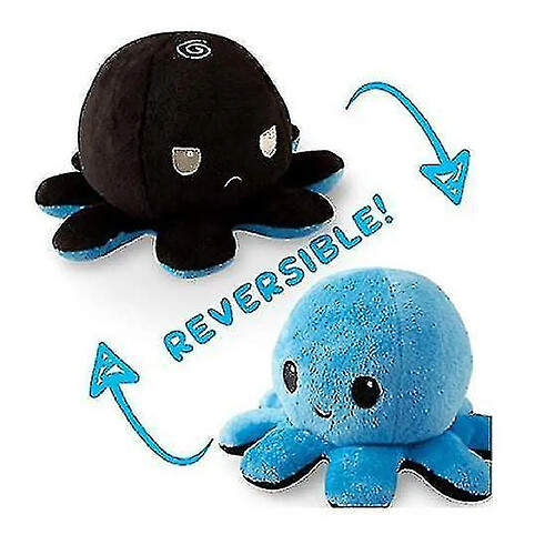 Universal Peluche réversible, double face flip peluche peluche lumineuse réversible poulpe réversible ¼