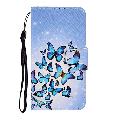 Etui en PU impression de motifs groupe de papillon pour votre Samsung Galaxy A41 (Global Version)