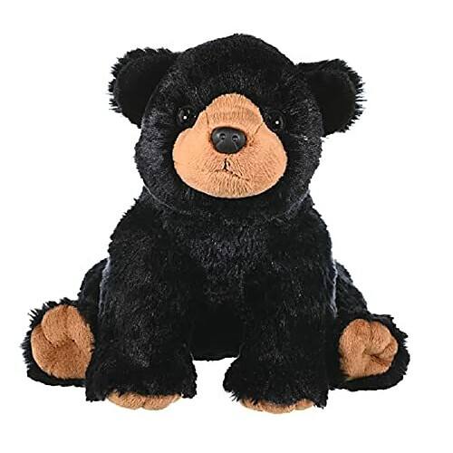 Wild Republic Ours Noir en Peluche, Animal en Peluche, Jouet en Peluche, cadeaux pour Enfants, cuddlekins 12 Pouces