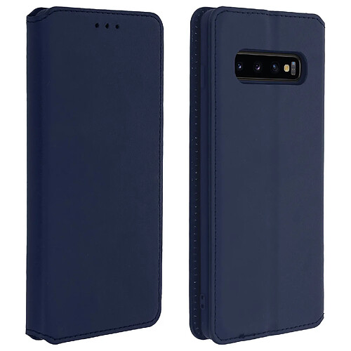 Avizar Housse Samsung Galaxy S10 Plus Étui Folio Porte-carte Fonction Stand Bleu