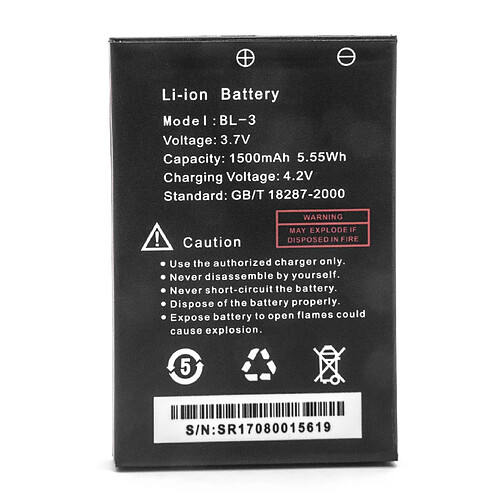 vhbw Li-Ion batterie 1500mAh (3.7V) pour radio talkie-walkie Baofeng UV-3R