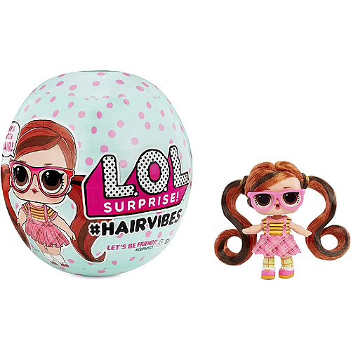 Lol Surprise L.O.L. Surprise! Hairvibes Dolls with 15 Surprises and Mix & Match Hair Pieces, LLUB8, Multicolore