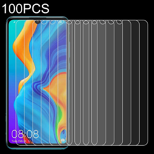 Wewoo Film de verre trempé de 100 PCS 0.26mm 9H 2.5D pour Huawei P30 Lite