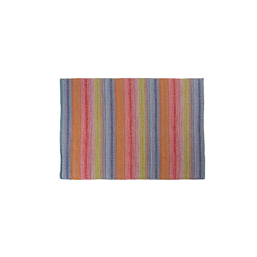 Alter Tapis moderne Cleveland, style kilim, 100% coton, multicolore, 230x160cm