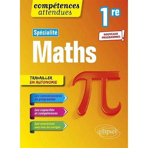 Spécialité maths 1re : nouveaux programmes ! · Occasion