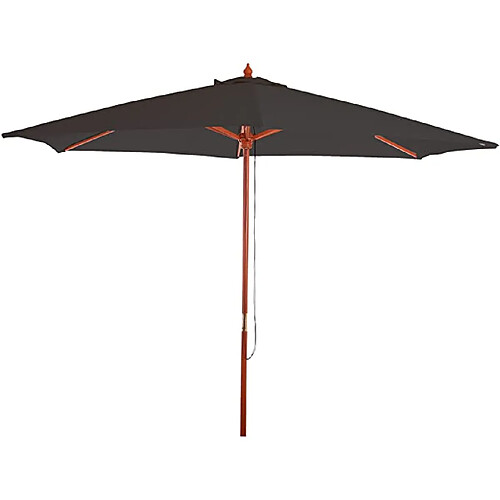 Decoshop26 Parasol Ø 3m - Anthracite