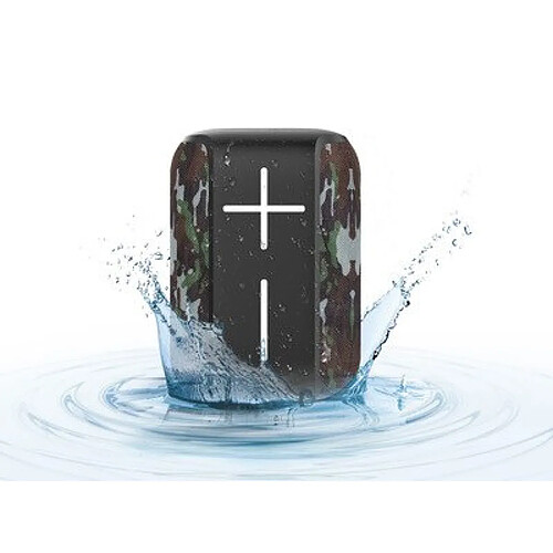 Universal Mini haut-parleur Bluetooth portable sans fil IPX6 étanche caisson de basse support | haut-parleur portable (noir)