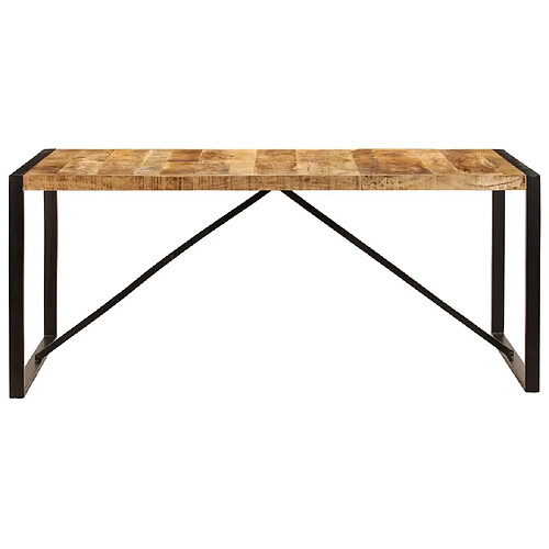 Maison Chic Table de salle à manger,Table à dîner 180x90x75 cm Bois de manguier solide -GKD58387