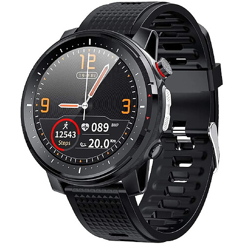 Chrono Montre Connect¨¦e Chronus L15 IP68 ?tanche Fitness Tracker-Noir