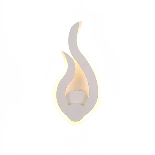 Universal 9W LED applique moderne 3000-3500K blanc chaud intérieur flamme lumineuse applique chambre salon couloir art déco (blanc chaud)