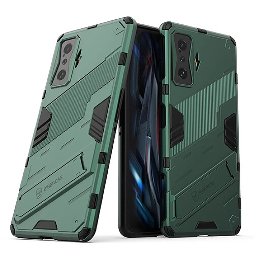 Coque en TPU anti-chocs avec béquille, vert pour votre Xiaomi Redmi K50 Gaming