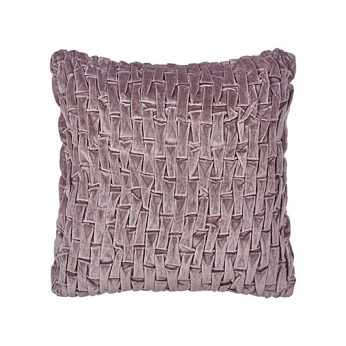 Beliani Coussin CHIRITA Velours 45 x 45 cm Unicolore Violet