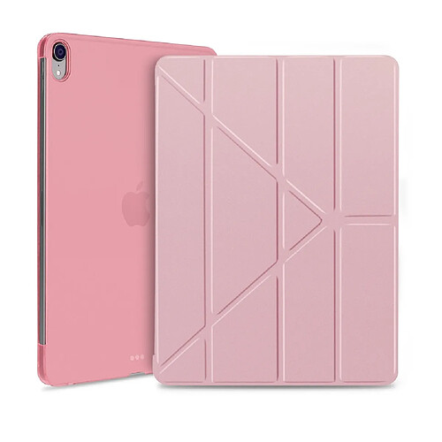 Wewoo Étui en cuir PU magnétique ultra-mince à rabat horizontal pour iPad Pro 11 pouces (2018), avec fonction de veille / réveil (or rose)